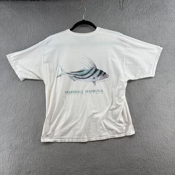 fish stix tee shirt marshall madruga fishing graphic 2XL cotton - Picture 1 of 14